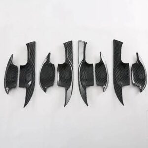 レクサス NX クラス AZ20 NX250 NX350 NX450 2021 2022 カーボンスタイルドアハンドルボウルカバーカップキャビティトリム - carbon fiber style