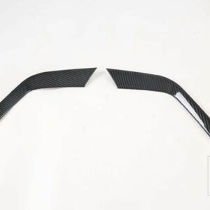 フォード エクスプローラー ST U625 2020 2021 ABS クロームフロントフォグライトランプカバートリムモールドベゼルガーニッシュステッカー - Black