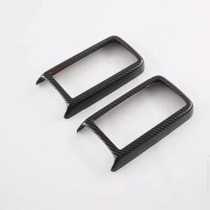 DENZA D9 DMI EV 2022 2023 2024 カーアクセサリーカーボンスタイル 2 列目ディスプレイシート調整フレームトリム - Carbon Fiber Style