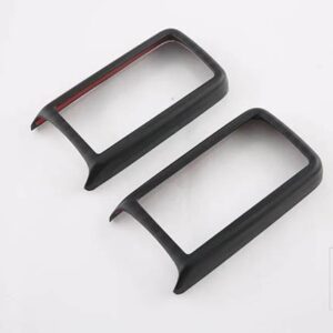 DENZA D9 DMI EV 2022 2023 2024 カーアクセサリーカーボンスタイル 2 列目ディスプレイシート調整フレームトリム - Black Wood Grain