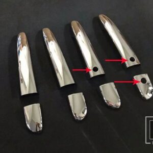 マツダ CX-5 CX5 CX-8 CX8 CX-9 CX9 2017-20 カーアクセサリー ABS クロームドアハンドルカバートリム - Left drive 3 Hole