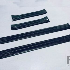 スバル CROSSTREK インプレッサ 2023 2024 ステンレス OOUSIDE ドアシルパネルスカッフプレートキックステップトリムカバープロテクター - Carbon Fiber Style