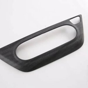 シボレー シーカートラックス 2023 2024 カーアクセサリー ABS カーボンスタイルエアコンスイッチカバーフレーム - Black Wood Grain