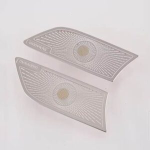 ハン EV DM 2022 2023 カーアクセサリーステンレスリアドアパネルツイーターホーンカバースパンコールで飾 - Silver