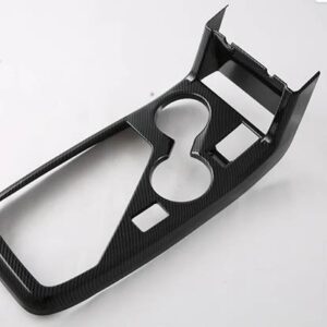 スバル CROSSTREK インプレッサ 2023 2024 カーボンスタイルギアシフトパネルセンターコンソールカバートリムフレームスタイリング - Right Hand Drive