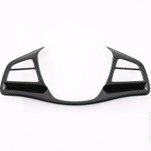 ハン EV DM 2022 2023 カーアクセサリーステアリングホイールパネルカバーベゼルトリムインサートバッジモールドガーニッシュ - Carbon Fiber Style