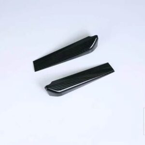 トヨタ C-HR CHR AX10 2019 2020 カーアクセサリー ABS クロームインテリアフロントドアトライアングルカバートリムピラートリム - Black