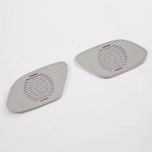 DENZA D9 EV DMI 2022 2023 2024 カーアクセサリーステンレススピーカー計器パネルホーンカバー装飾トリム - Silver