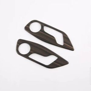 唐 II EV タン EV 2022 2023 カーアクセサリーインテリアインナーシート調整スイッチノブボタンカバートリム - Peach Wood Grain