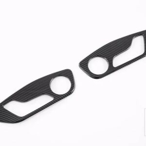 唐 II EV タン EV 2022 2023 カーアクセサリーインテリアインナーシート調整スイッチノブボタンカバートリム - Carbon Fiber Style