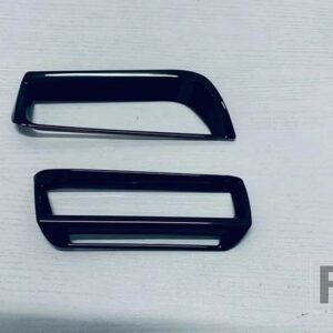 トヨタ プリウス XW60 2022 2023 2024 カーアクセサリー ABS フロントサイド排気アウトカバーインパネトリムベゼルフレーム - Black