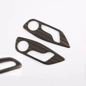 ハン EV DM 2022 2023 カーアクセサリーカーボンスタイルインテリアインナーシート調整スイッチノブボタンカバートリム - Wood Grain