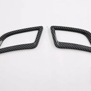 トヨタ アルファード 40 シリーズヴェルファイア 2023 2024 カーボンスタイルアッパーフロントエアベントアウトカバーダッシュボードトリムベゼ - Left Hand Drive