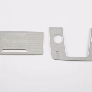 DENZA D9 DMI EV 2022 2023 2024 カーアクセサリーステンレストップメガネケース読書ランプシェード装飾トリム - Silver
