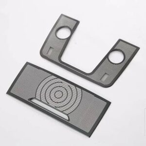 DENZA D9 DMI EV 2022 2023 2024 カーアクセサリーステンレストップメガネケース読書ランプシェード装飾トリム - Black