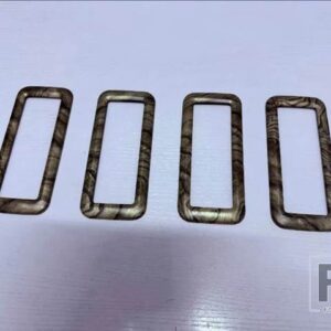トヨタ プラド LC250 2024 2025 カーアクセサリー ABS リアルーフエアコンコンフィショナー AC ベントフレームカバートリム - Light Wood Grain