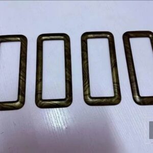 トヨタ プラド LC250 2024 2025 カーアクセサリー ABS リアルーフエアコンコンフィショナー AC ベントフレームカバートリム - Deep Wood Grain