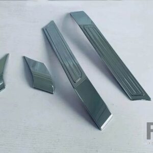 トヨタ プラド LC250 2024 2025 カーアクセサリー ABS クロームボディ A ピラー + C ピラー装飾ツートンカラーのスパンコール - ABS Chrome