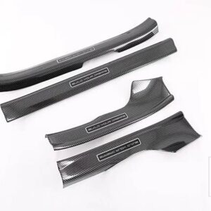 ハン EV DM 2022 2023 カーボンスタイル内側 OOUSIDE ドアドアシルパネルスカッフプレートキックステップトリムカバープロテクター - internal