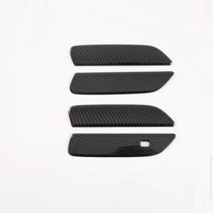 ドルフィン ATTO 2 EA1 2022 2023 カーボンスタイルドアハンドルカバースマートキー穴キャッチキャップトリムモールド - carbon fiber style