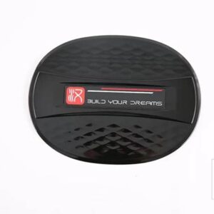 ハン EV DM 2022 2023 カーアクセサリーカーボンスタイル装飾グリッター充電ポートカバー - piano black