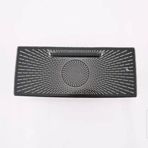 ハン EV DM 2022 2023 カーアクセサリーステンレスインテリア読書灯ホーンフード装飾スパンコール - Black Titanium