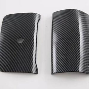 DENZA D9 DMI EV 2022 2023 2024 カーアクセサリーカーボンスタイルミドルアームレストボックスリア水カップフレーム装飾 - Carbon Fiber Style