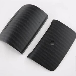 DENZA D9 DMI EV 2022 2023 2024 カーアクセサリーカーボンスタイルミドルアームレストボックスリア水カップフレーム装飾 - Black Wood Grain