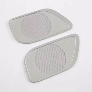 DENZA D9 DMI EV 2022 2023 2024 カーアクセサリーステンレススピーカー 3 列目ドアパネルホーンカバー装飾トリム - Silver