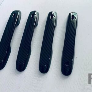レクサス GX550 2024 2025 カーアクセサリー ABS クロームドアハンドルカバースマートキー穴キャッチキャップトリムモールド - carbon fiber style