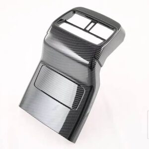 ハン EV DM 2022 2023 カーアクセサリーカーボンスタイルメッキアームレストボックスリアエアベントフレームトリムカバー
