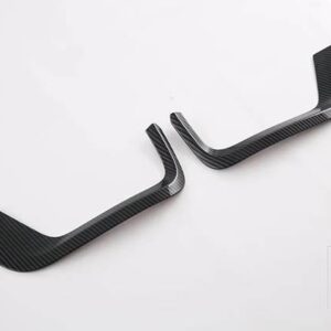 トヨタ ランドクルーザー LC300 2021-23 ABS クロームフロントフォグライトランプカバートリムモールドベゼルガーニッシュ - carbon fiber style