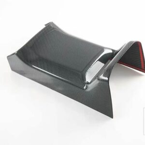 トヨタ ハイランダー XU70 2021 2022 カーボンスタイルメッキアームレストボックスリアエアベントフレームトリムカバー - Carbon Fiber Style