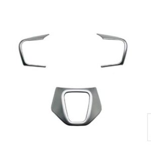 トヨタ アルファード 40 シリーズヴェルファイア 2023 2024 ABS マットクロームステアリングホイールパネルカバーベゼルトリムインサートバッジ - Matte
