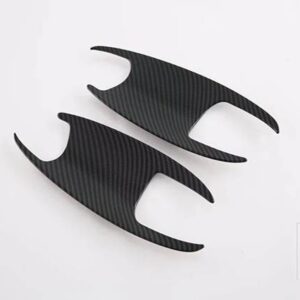 唐 II EV タン EV 2022 2023 カーボンスタイルドアハンドルボウルカバーカップキャビティトリムインサートキャッチモールドガーニッシュ - carbon fiber style