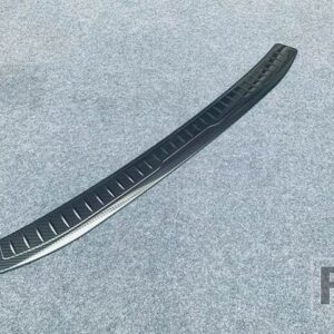 スバル CROSSTREK インプレッサ 2023 2024 ステンレスリアバンパー窓枠外トランク装飾プレートペダル - Carbon Fiber Style