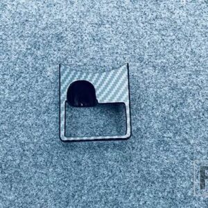 トヨタ ハイランダー XU70 2021 2022 ABS クローム電子ハンドブレーキフレームカバートリム - Carbon Fiber Style