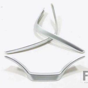 レクサス UX200 250H 260H 2019-21 ABS クロームステアリングホイールパネルカバーベゼルトリムインサートバッジモールドガーニッシュ - Silver