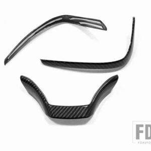 レクサス UX200 250H 260H 2019-21 ABS クロームステアリングホイールパネルカバーベゼルトリムインサートバッジモールドガーニッシュ - Black