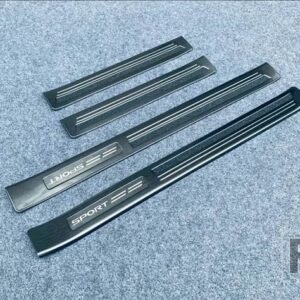 レクサス GX550 2024 2025 カーアクセサリーステンレスインナー OOUSIDE ドアシルパネルスカッフプレートキックステップトリムカバー - Black