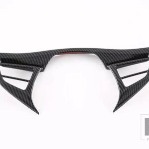 タン II EV タン EV 2022 2023 ABS ステアリングホイールパネルカバーベゼルトリムインサートバッジモールドガーニッシュ - Carbon Fiber Style