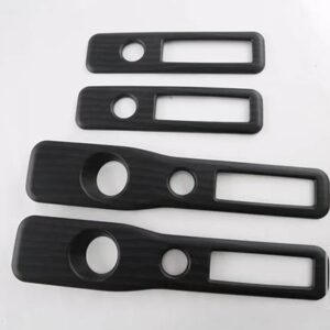 DENZA D9 DMI EV 2022 2023 2024 カーアクセサリーカーボンスタイルインテリアルーフベント装飾リアエアベント - Black Wood Grain
