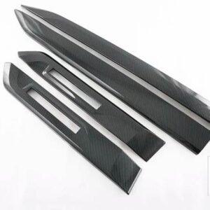 スバル アウトバック BT 2021 2022 カーアクセサリー ABS クロームサイドドアボディモールドモールドトリム - carbon fiber style
