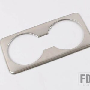 マツダ 3 アクセラセダン BP 2019 2020 ステンレスリアドリンクカップホルダークロームトリムカバーベゼルサラウンドフレームスタイリング - Silver