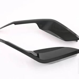 イルカ ATTO 2 EA1 2022 2023 カーアクセサリーカーボンスタイルフロントフォグランプトリムベゼル風形状 - piano black
