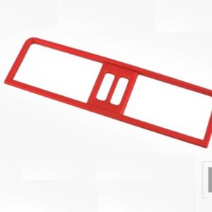 ポルシェ カイエン PO536 2018 2019 カーアクセサリー ABS アームレストボックスリアエアベントフレームトリムカバー - Red
