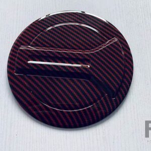 スズキ スイフト ZC ZD 2024 2025 カーアクセサリー ABS タンクキャップカバースタイリングトリムオイル燃料 - Red carbon