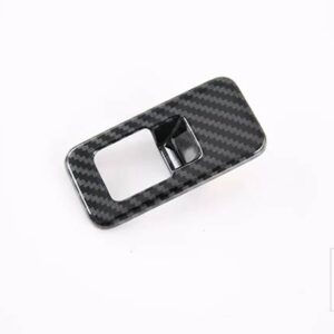 ハン EV DM 2022 2023 カーアクセサリーリアトランクテールゲートドアハンドルボウルキャッチカバートリムモールドガーニッシュ - Carbon Fiber Style