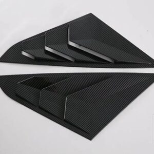 トヨタ VIOS 2023 2024 カーアクセサリーカーボン STYLESIDE ドアリアビューウィンドウスポイラーカバートリムインサートガーニッシュベゼル - carbon fiber style