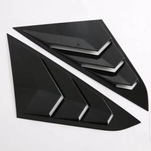 トヨタ VIOS 2023 2024 カーアクセサリーカーボン STYLESIDE ドアリアビューウィンドウスポイラーカバートリムインサートガーニッシュベゼル - piano black